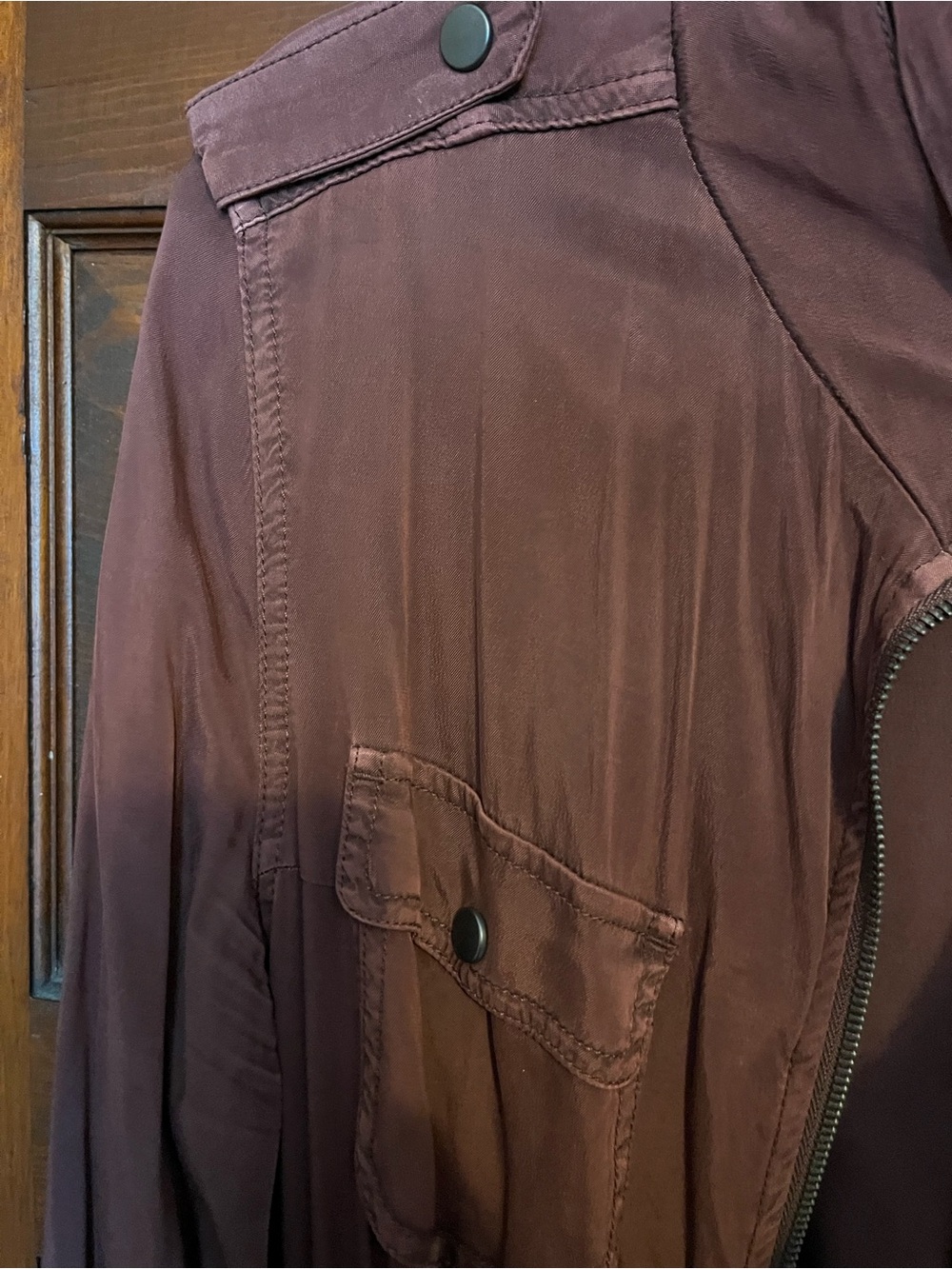 Marrakech Brick Red/ Rust Utility Jacket - Zip Front - Picture 9 of 12